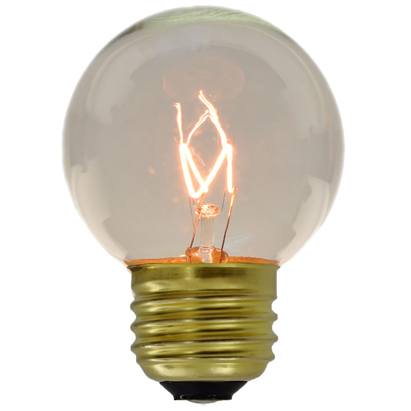 G50 Globe Light Bulbs - 7 Watt - Medium Base - 25 Pack HB-G50CLR-7W-PK          