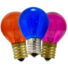 Intermediate Base Colored Light Bulbs