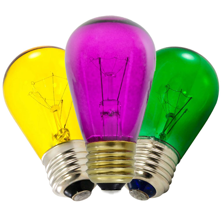 Purple, Yellow & Green Light Bulb Kit