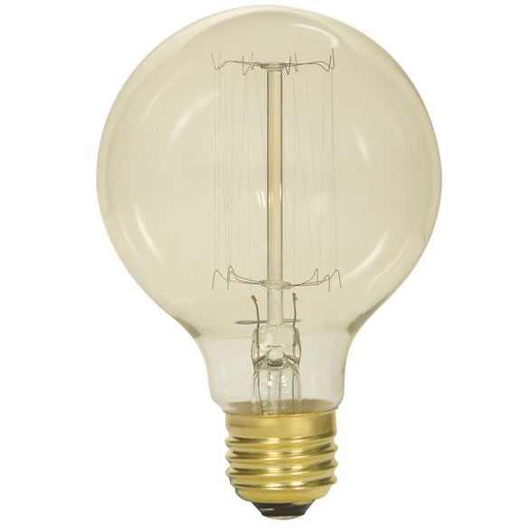 Vintage Edison G25 Globe Light Bulb - 40W 500912
