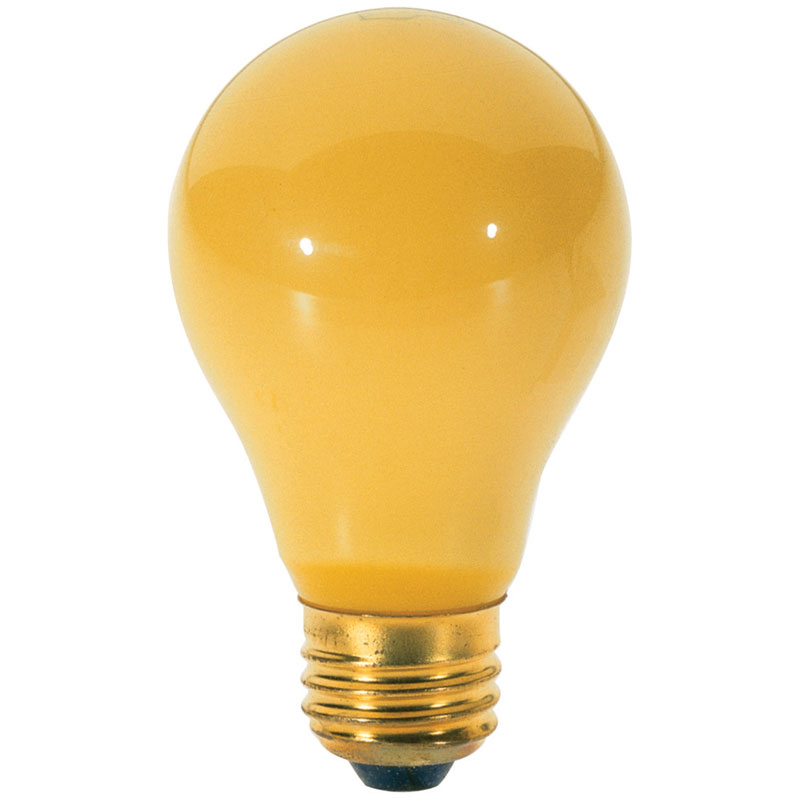 Yellow Bug A19 Light Bulb - 100W - 2 Pack 504831