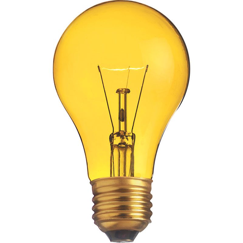 Yellow 25W Medium Decorative Light Bulb