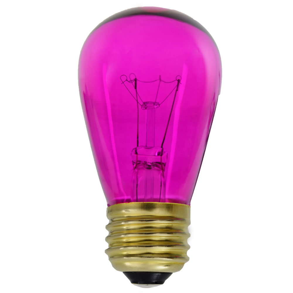 Transparent Pink Light Bulbs
