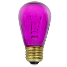 Transparent Purple Light Bulbs