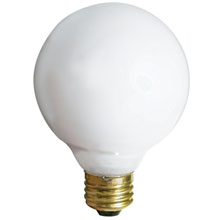 White G25 Globe Light Bulb - 40 Watts