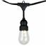 Warm White LED Bistro String Lights - 10 Lights