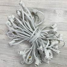 White Commercial C7 Light Strand - 50 Sockets AIS-50WH