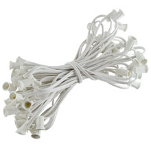 50' Commercial C7 Light Strand - White