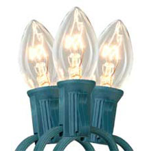 25' Commercial C7 Light Strand - Candelabra Base - Clear Bulbs