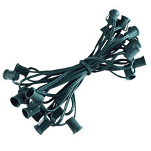 25' Commercial C9 Light Strand - Green