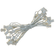 25' White Commercial C7 Light Strand 