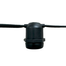 21' black non suspended flat linear strand