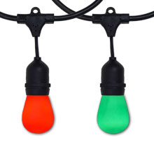 48' HollyBerry Suspended Red & Green Ceramic Light String Kit