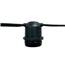 21' black non suspended flat linear strand