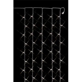 Snowfall Curtain Christmas String Lights - White Wire -  6.6 ft.