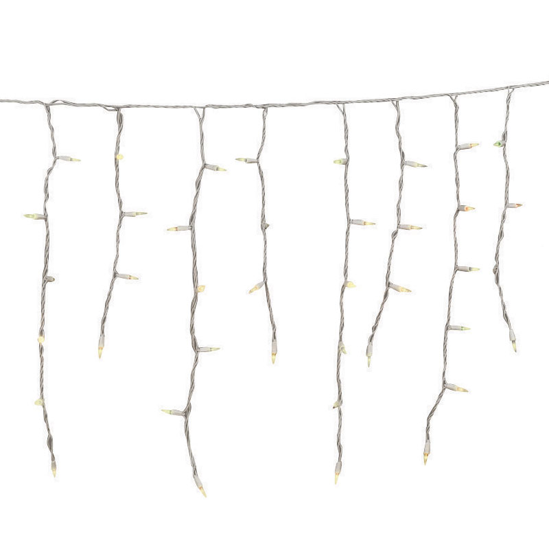 Heavy-Duty Icicle Light Strand - White Wire