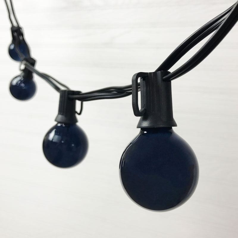 halloween black g40 globe string lights