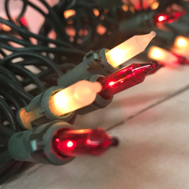 Red/Frosted Miniature String Lights - 100 Lights BS-46900