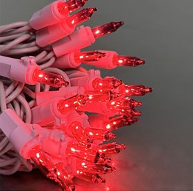50-Count Pink Miniature String Light Set