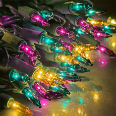 Tri-Color Miniature String Lights HB-1500-100