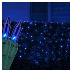 150 HD Heavy-Duty Blue Net Style String Light Set