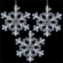 Snowflake Sparkle String Lights - 6 LED Lights
