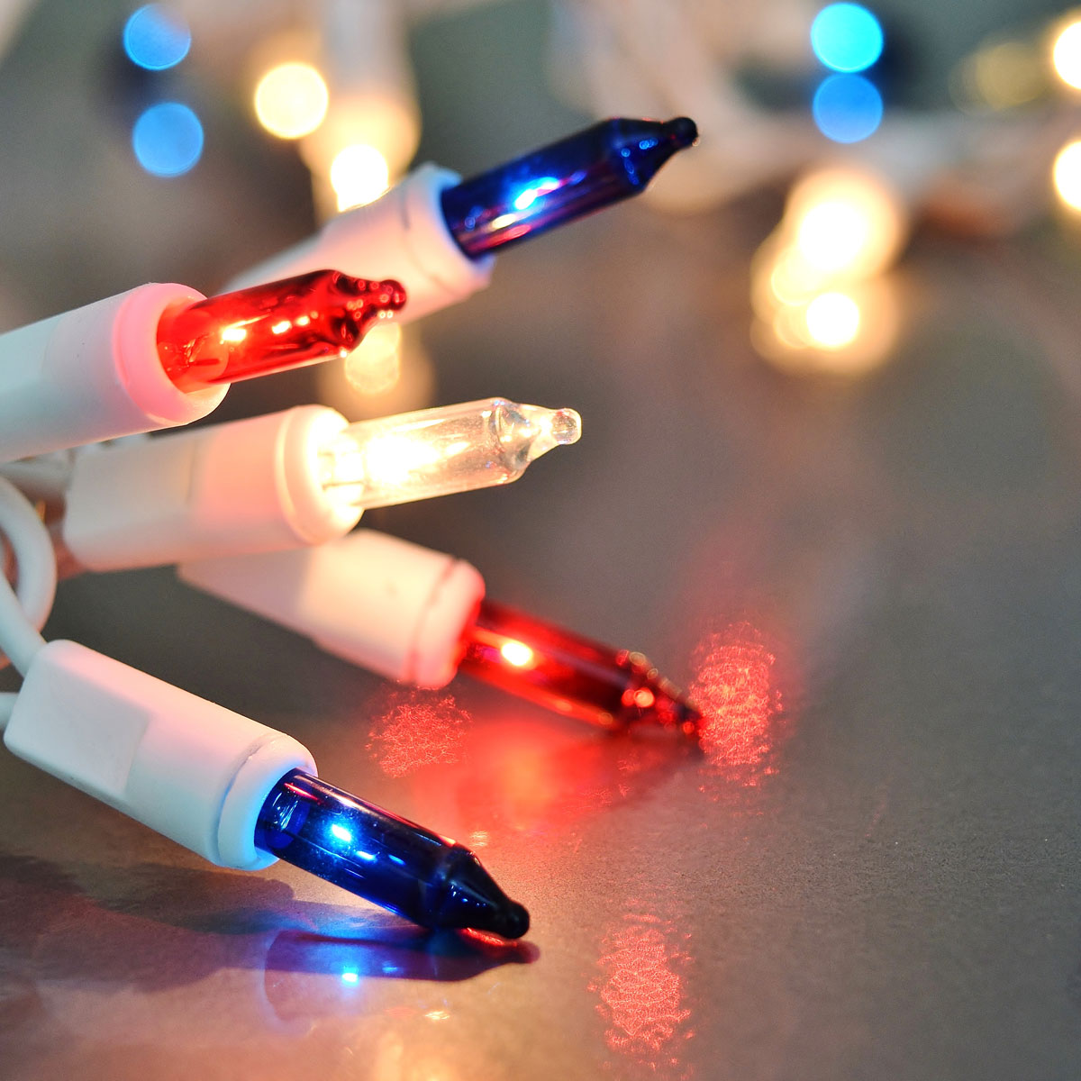 Red, White & Blue Miniature String Lights - 100-Count DR-LT10010