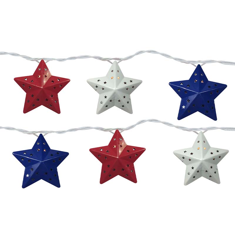 Red White and Blue Star Stringlights BS-62500