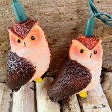 Brown Owl Party String Light Set