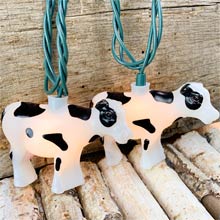 Farm Animal Cow String Lights