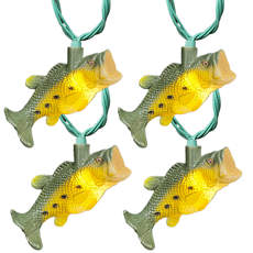 LED Bass Fish Party String Lights - 10 Lights  EG2833