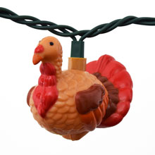 Turkey Thanksgiving String Lights - Kentucky Tom