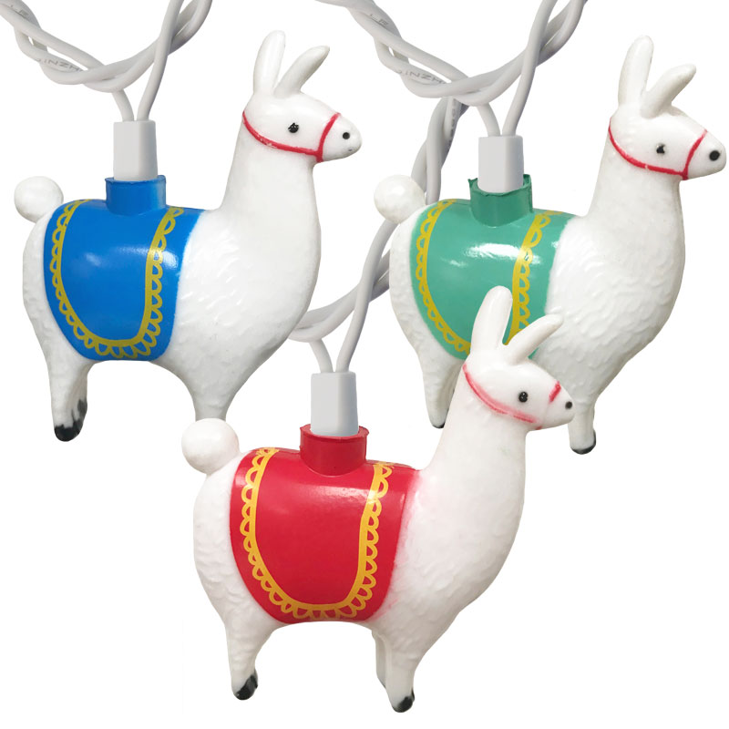 lights and colors llama