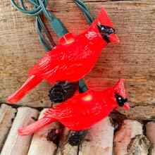 Red Cardinal Party String Lights 
