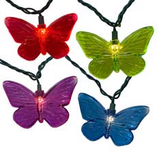 Butterflies Novelty String Lights - 10 Light Set UL4338