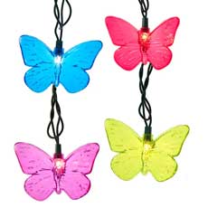 Butterflies Novelty String Lights - 10 Light Set UL4338