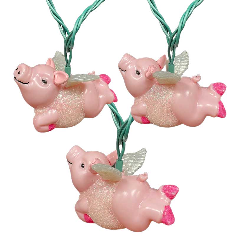 Flying Pigs Party String Lights UL4360