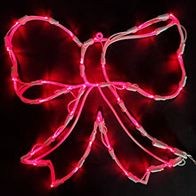 35L LED Red Bow Window Décor VM-490542