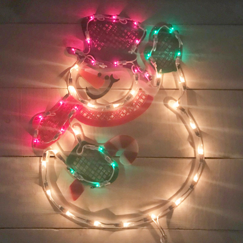 Snowman Novelty Window Light