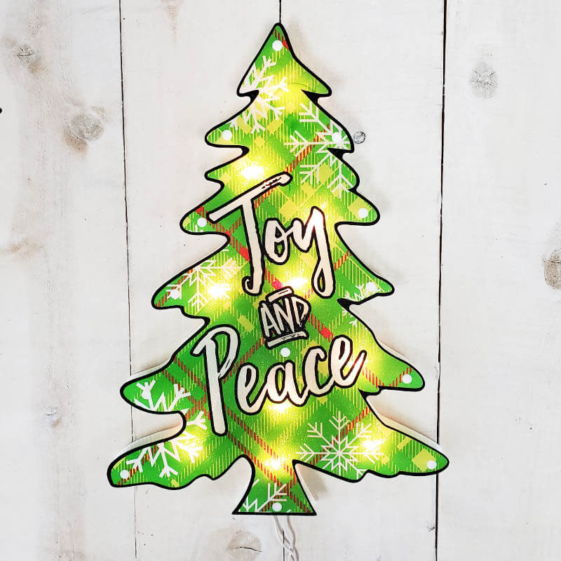 Christmas Tree Shimmer Wall Art