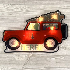 Gnome Truck Shimmer Wall Art PD-193563