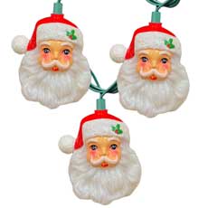 Santa Head Party String Lights - 10 Lights  UL4361