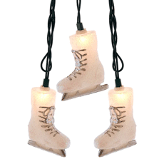 Ice Skate Boots Party String Lights - 10 Lights