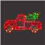 Lighted Fire Truck Silhouette Art  PD-63684