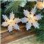 Glittered Snowflake String Lights