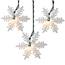 Glittered Snowflake String Lights - 10 Lights  UL0894