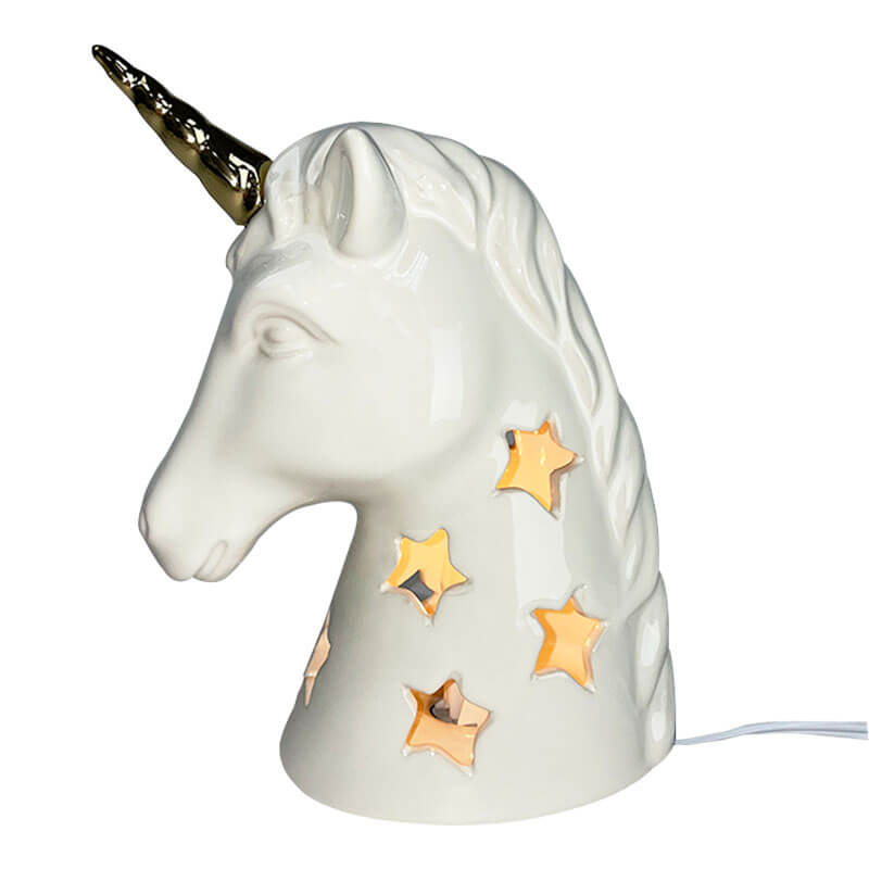 DE-70133 Ceramic Unicorn Nightlight