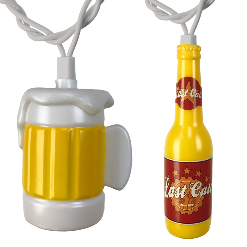 Beer Bottle Mug Party String Lights Bottles Beer Mugs Party String Lights