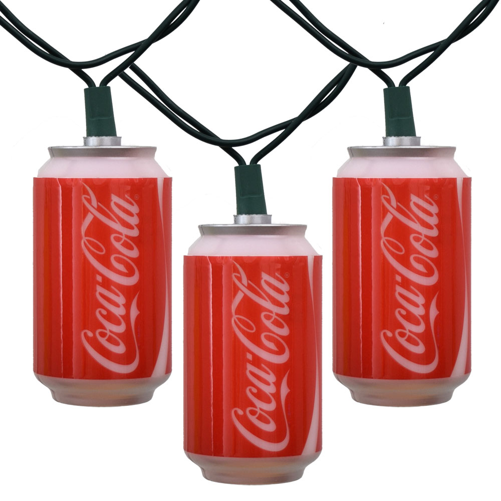 Kurt Adler 10 Light Coca Cola Can Light Set