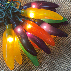 35 Light Multi-Color Chili Pepper Lights  BS-66100CP